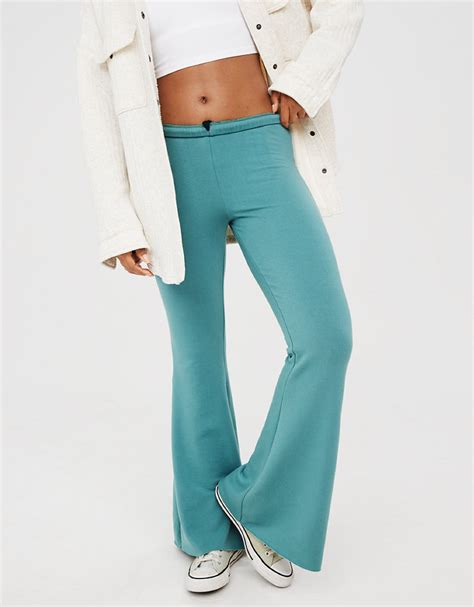 aerie white pants|aerie offline flare pants.